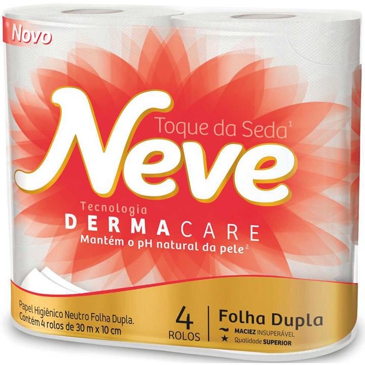 PAPEL HIGIÊNICO FOLHA DUPLA NEVE - 16X4X30M