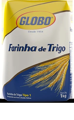 FARINHA DE TRIGO 01KG GLOBO PAPEL
