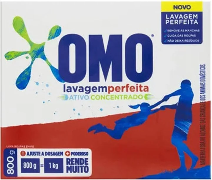 SABÃO EM PÓ OMO 800G LAVAGEM PERFEITA