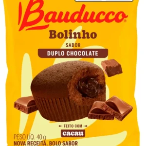 BOLINHO DE CHOCOLATE COM RECHEIO DE CHOCOLATE DUPLO BAUDUCCO 40G