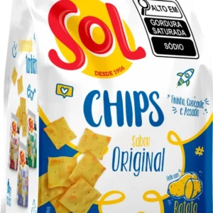 BISCOITO SALGADO SOL CHIPS 60G ORIGINAL