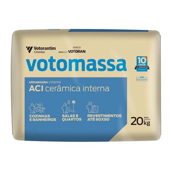 Argamassa ACI Interno Cinza 20kg Votoran