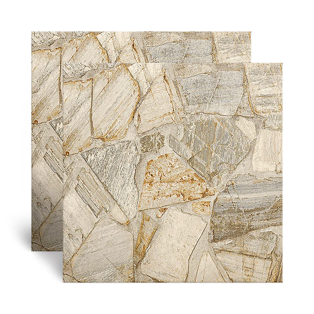 Piso Cerâmico Pedra Antiderrapante HD Traffic Stone Bege Tipo A 54x54 - 56316 - Arielle